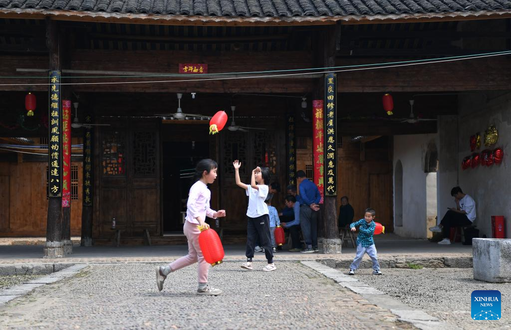 View of traditional ancient dwellings in China's Hunan
