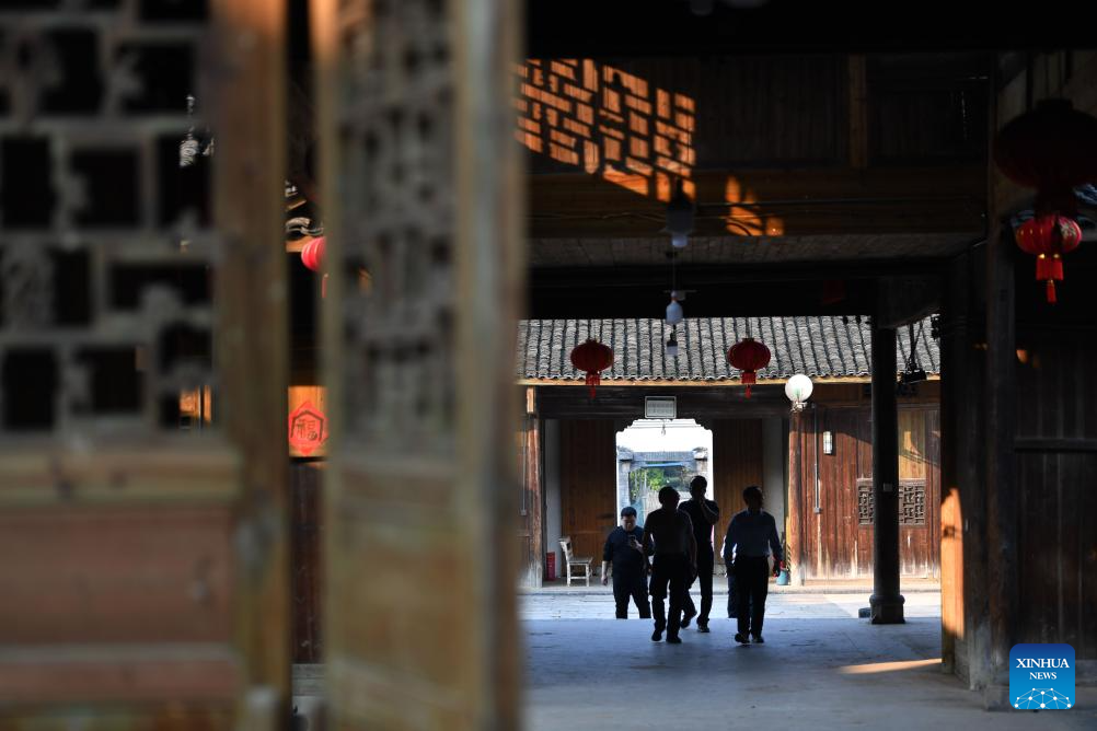View of traditional ancient dwellings in China's Hunan
