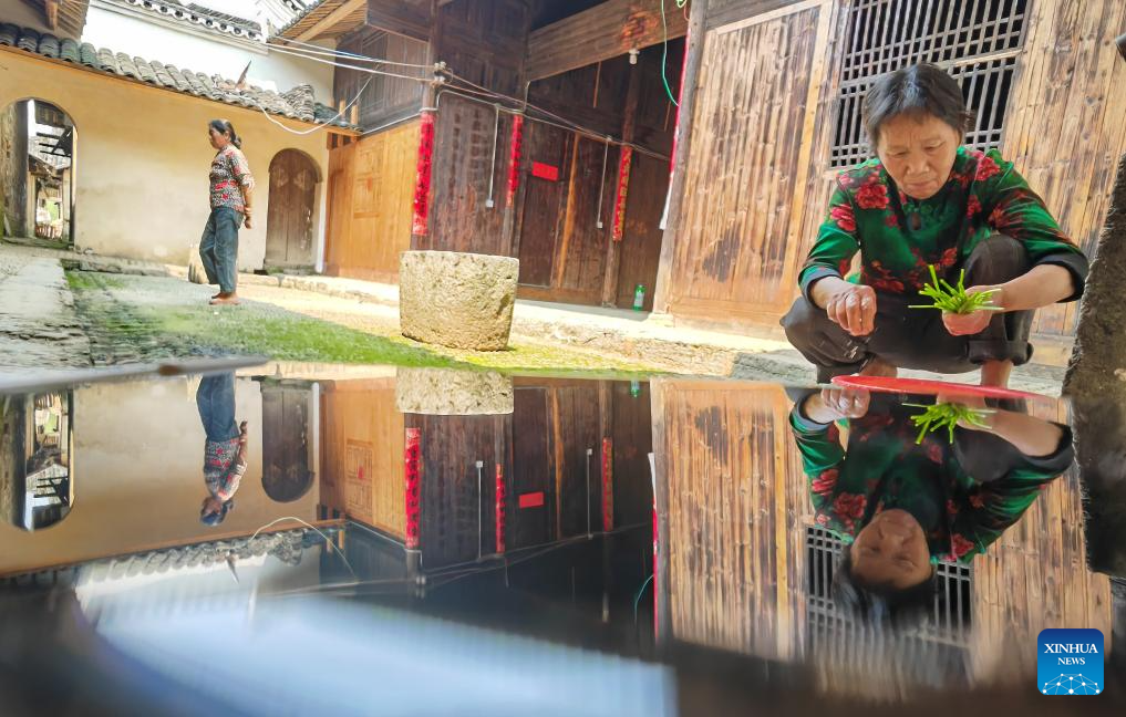View of traditional ancient dwellings in China's Hunan