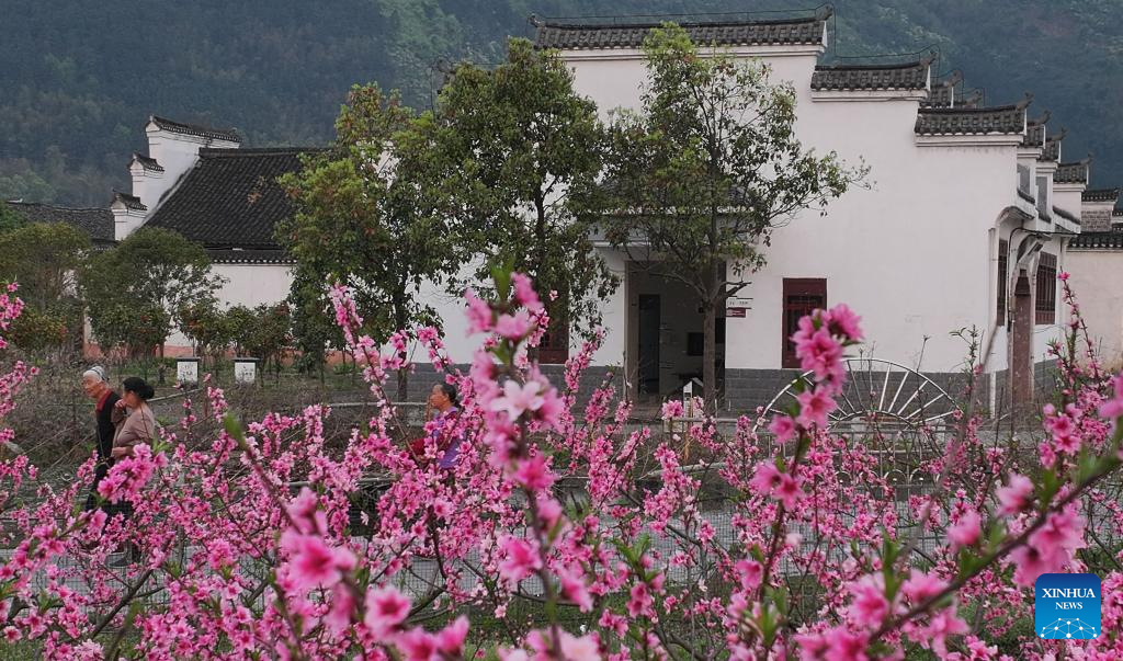 View of traditional ancient dwellings in China's Hunan