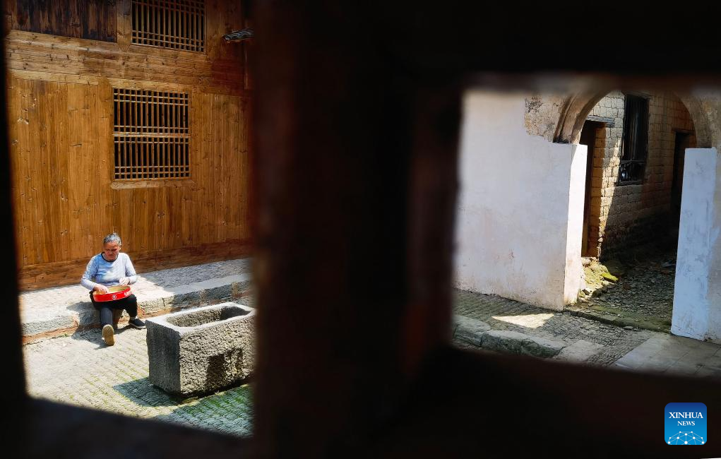 View of traditional ancient dwellings in China's Hunan