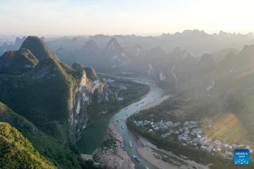 A glimpse of breathtaking landscape in Guilin, S China's Guangxi