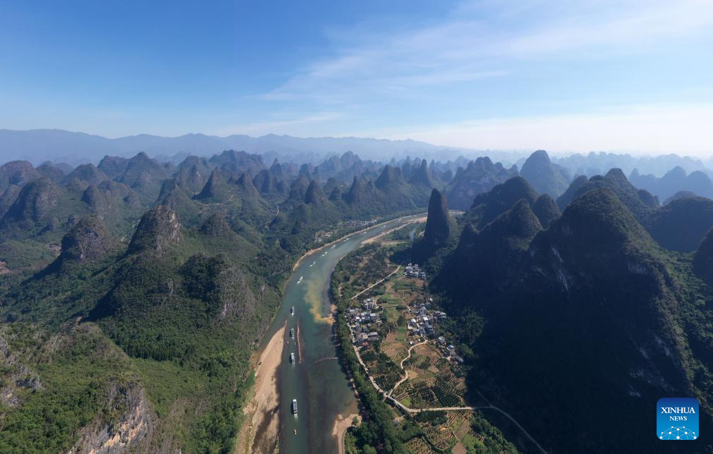 A glimpse of breathtaking landscape in Guilin, S China's Guangxi
