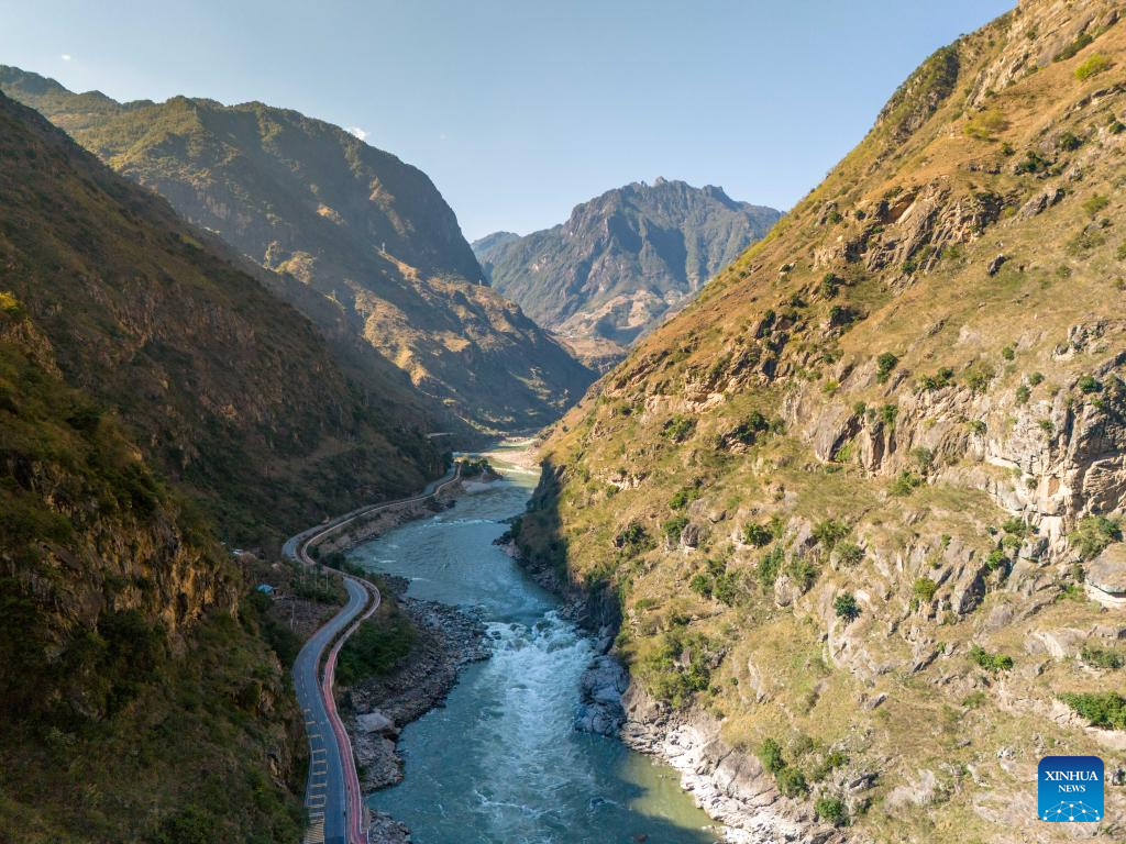 View of Nujiang River in China's Yunnan