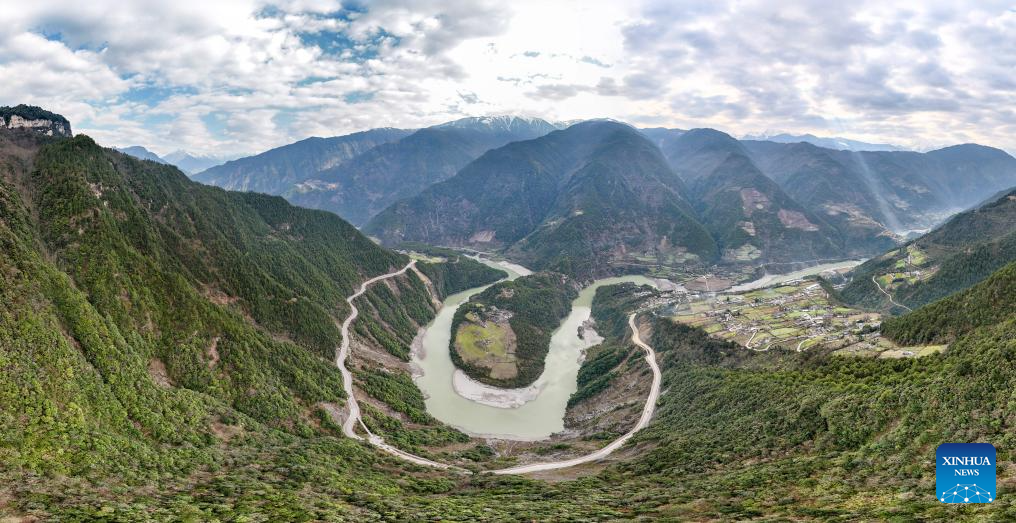 View of Nujiang River in China's Yunnan