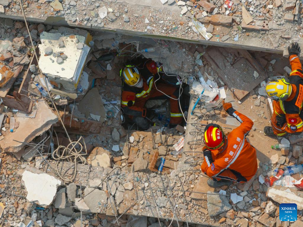 Rescuers from Chinese mainland, Hong Kong join hands in quake-rattled Myanmar