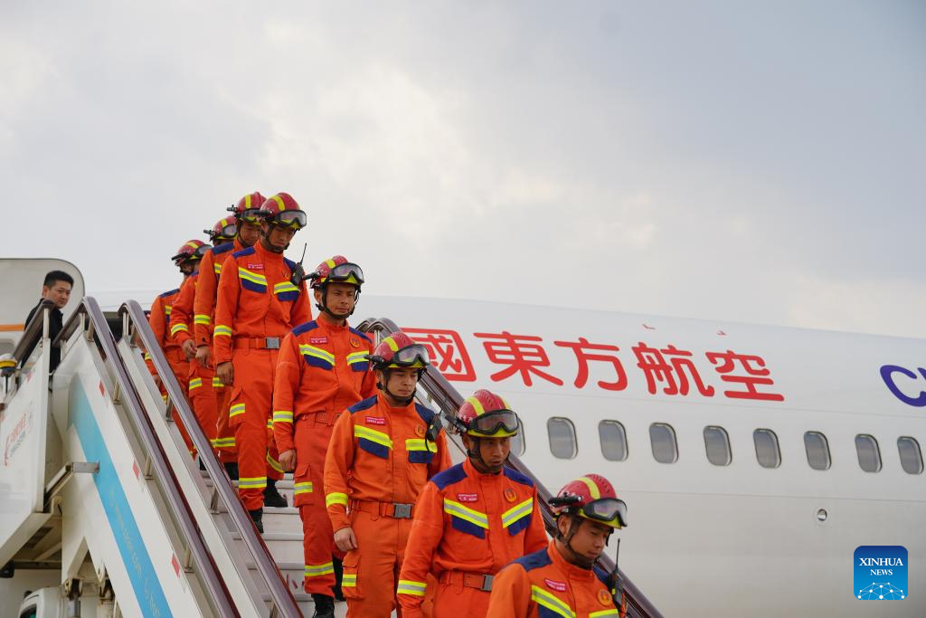 China's Yunnan rescue team completes quake response in Myanmar