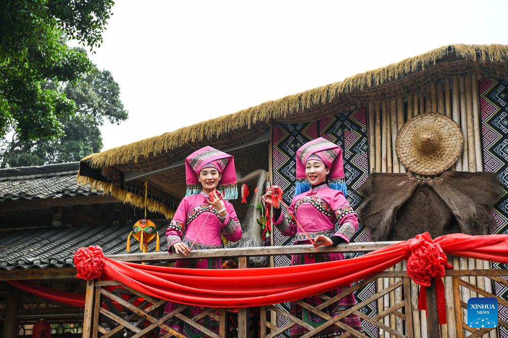 Embroidered balls carry profound folk heritage in China's Guangxi