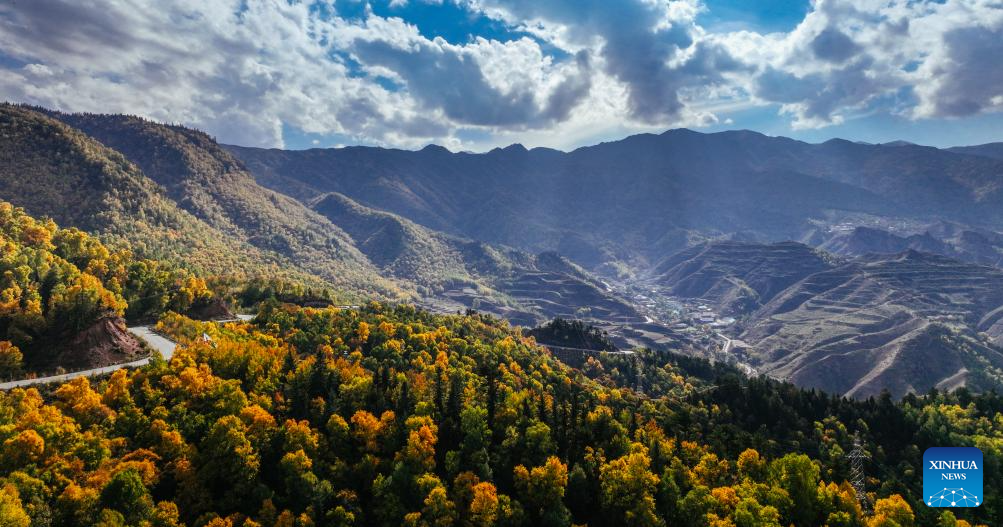View of Kanbula National Geopark in China's Qinghai