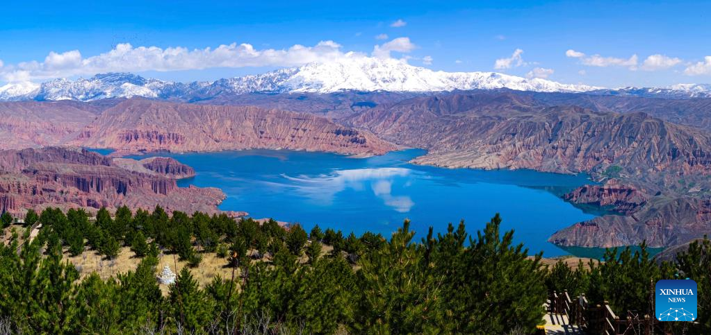 View of Kanbula National Geopark in China's Qinghai