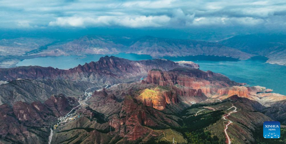 View of Kanbula National Geopark in China's Qinghai