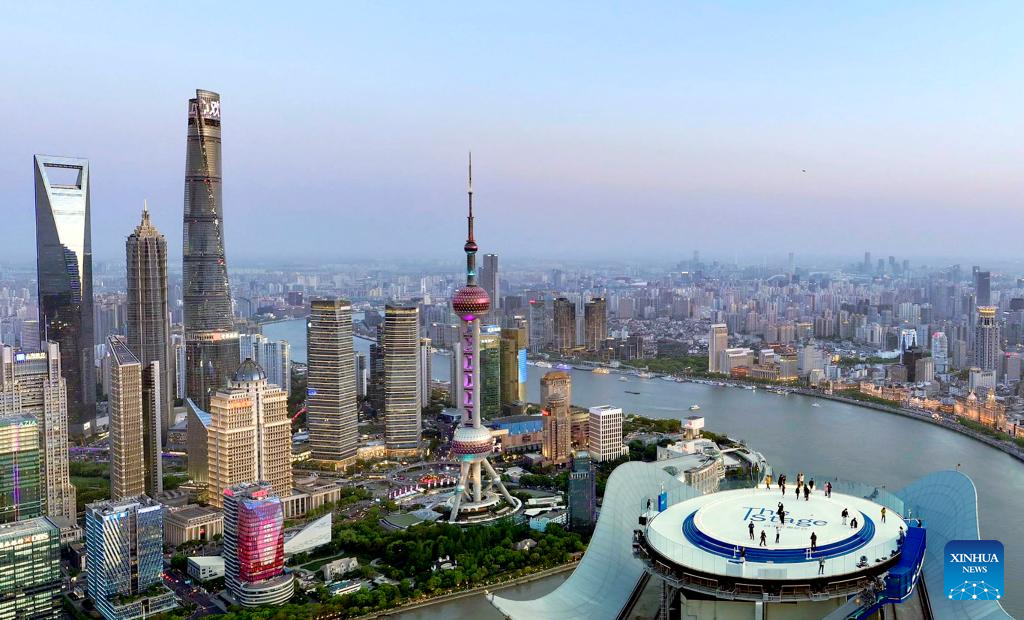 Observation deck atop Shanghai's White Magnolia Plaza opens to public