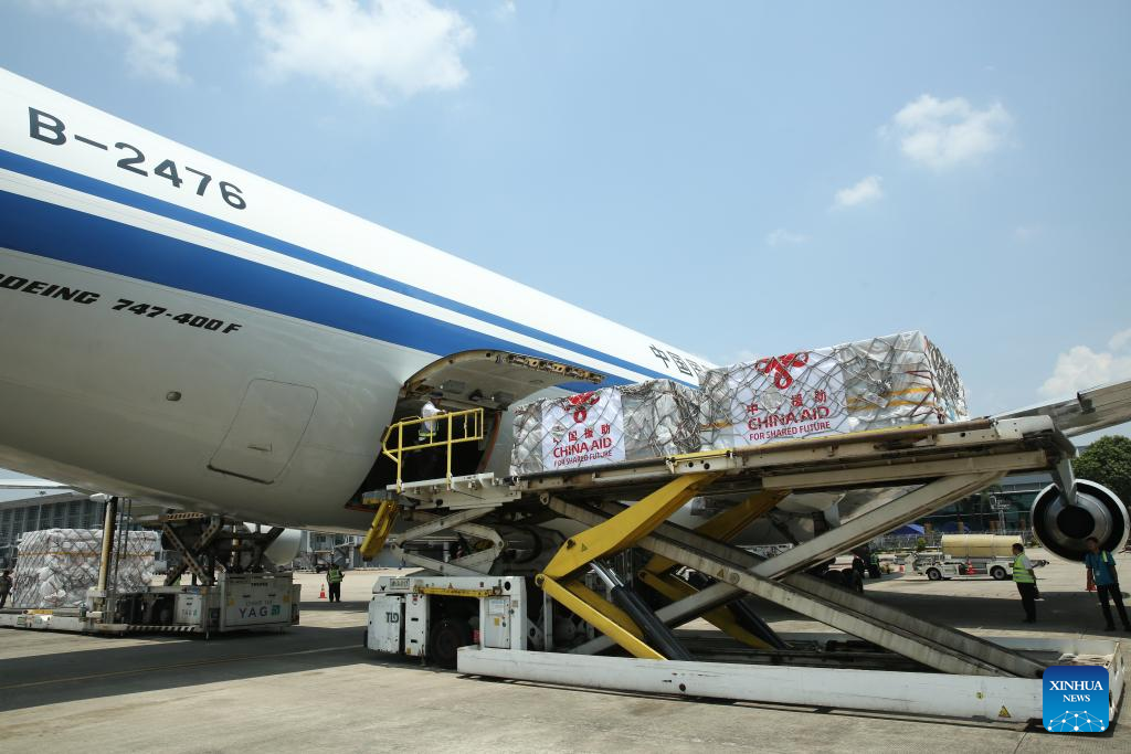7th batch of emergency humanitarian aid supplies by Chinese gov't arrives in quake-hit Myanmar