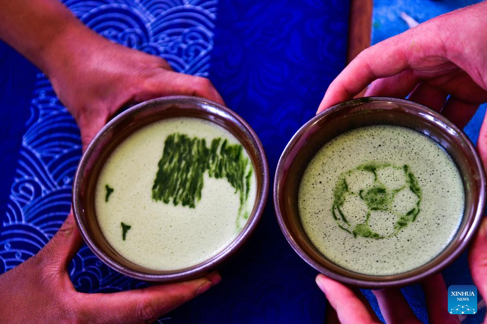 A glimpse of matcha industry in Jiangkou County, China's Guizhou