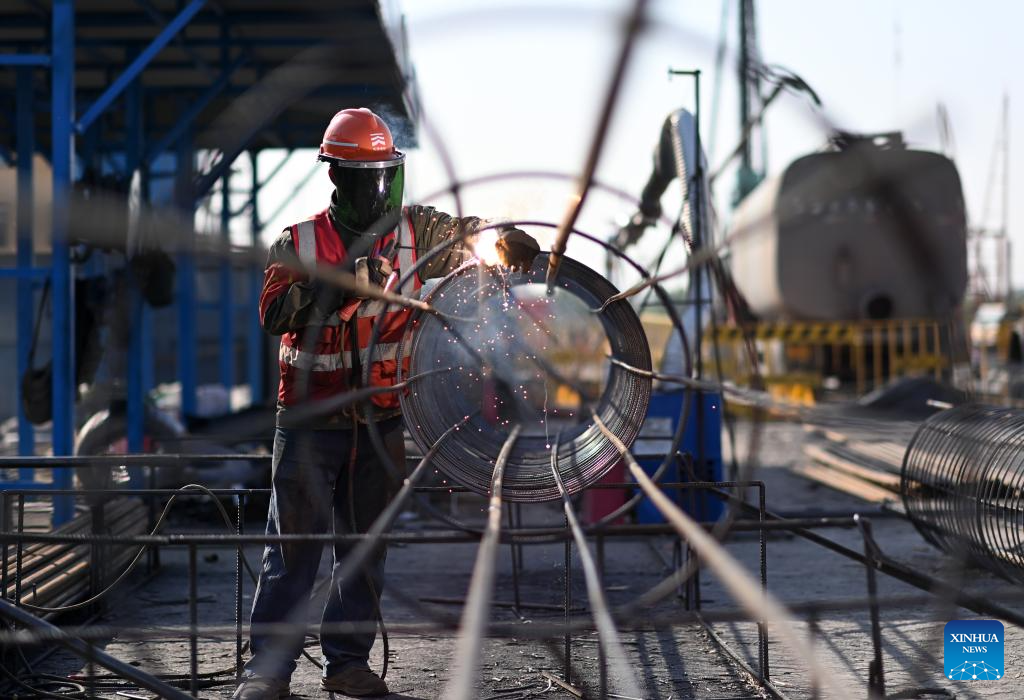 Construction projects of Tianjin Port underway in north China