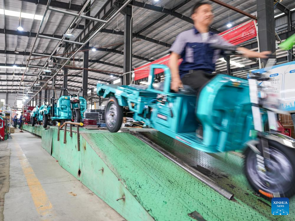 Tech-based SME in Sichuan sees export boom of electric tricycles