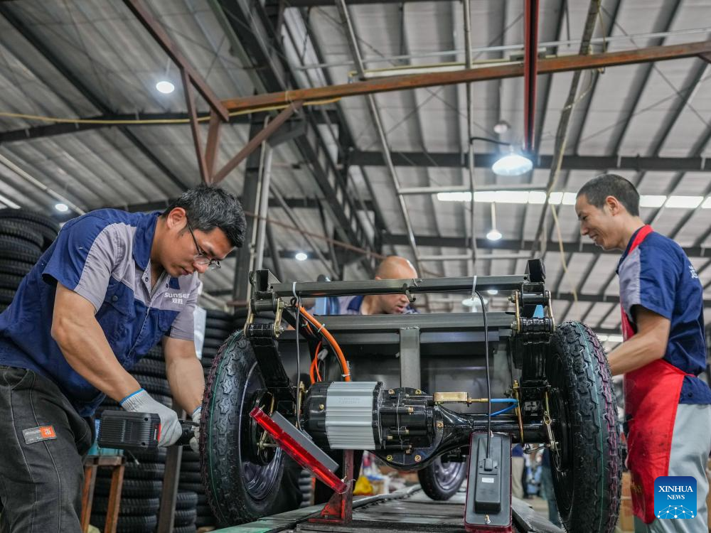 Tech-based SME in Sichuan sees export boom of electric tricycles