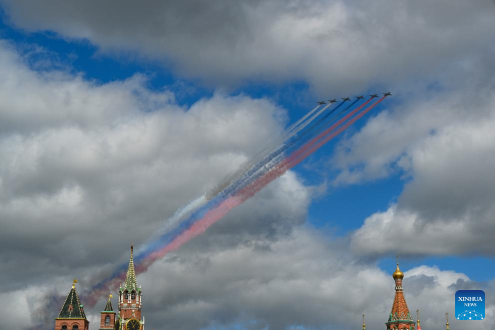 Rehearsal for Victory Day military parade held in Moscow