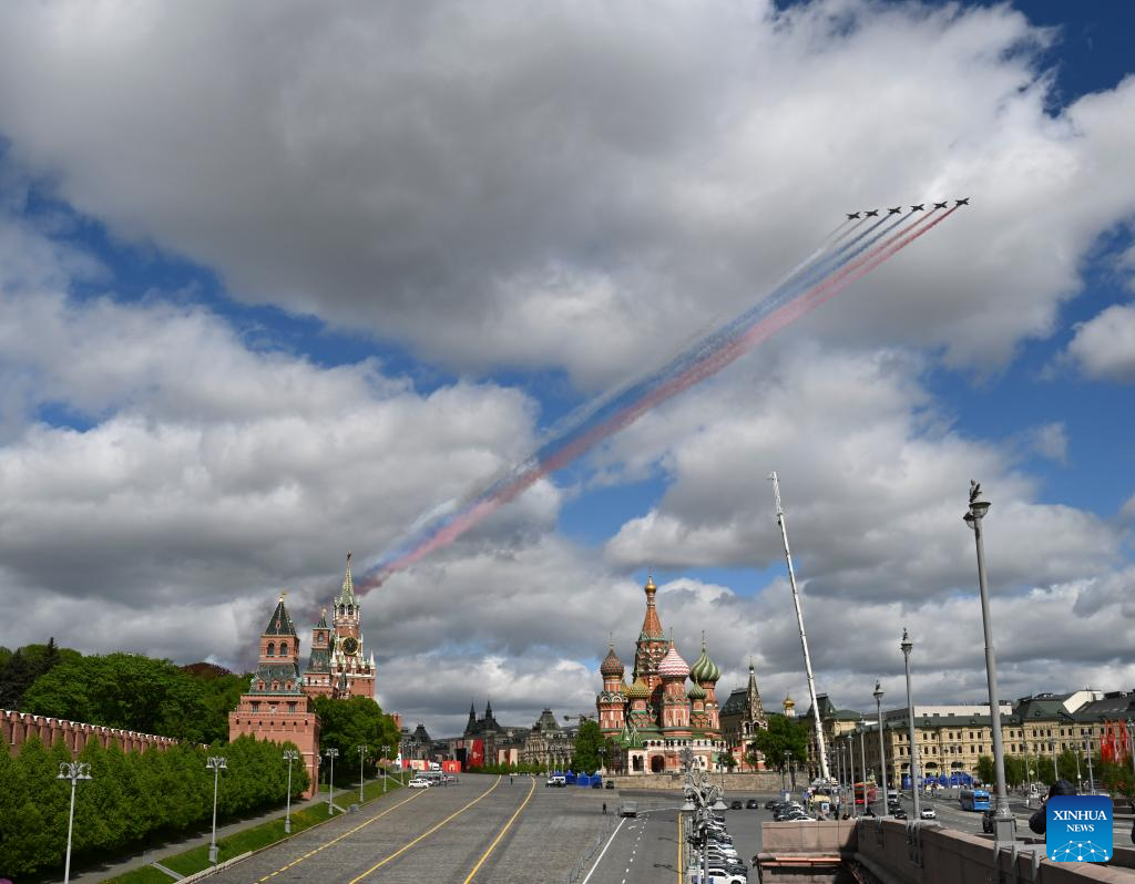 Rehearsal for Victory Day military parade held in Moscow