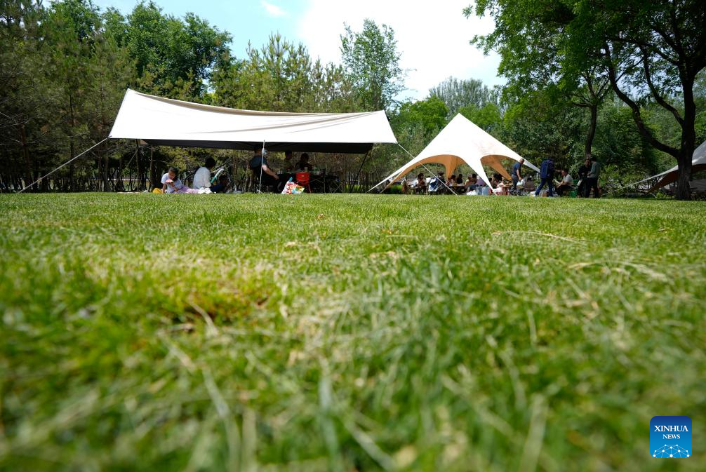 View of Haibao park in Yinchuan, NW China