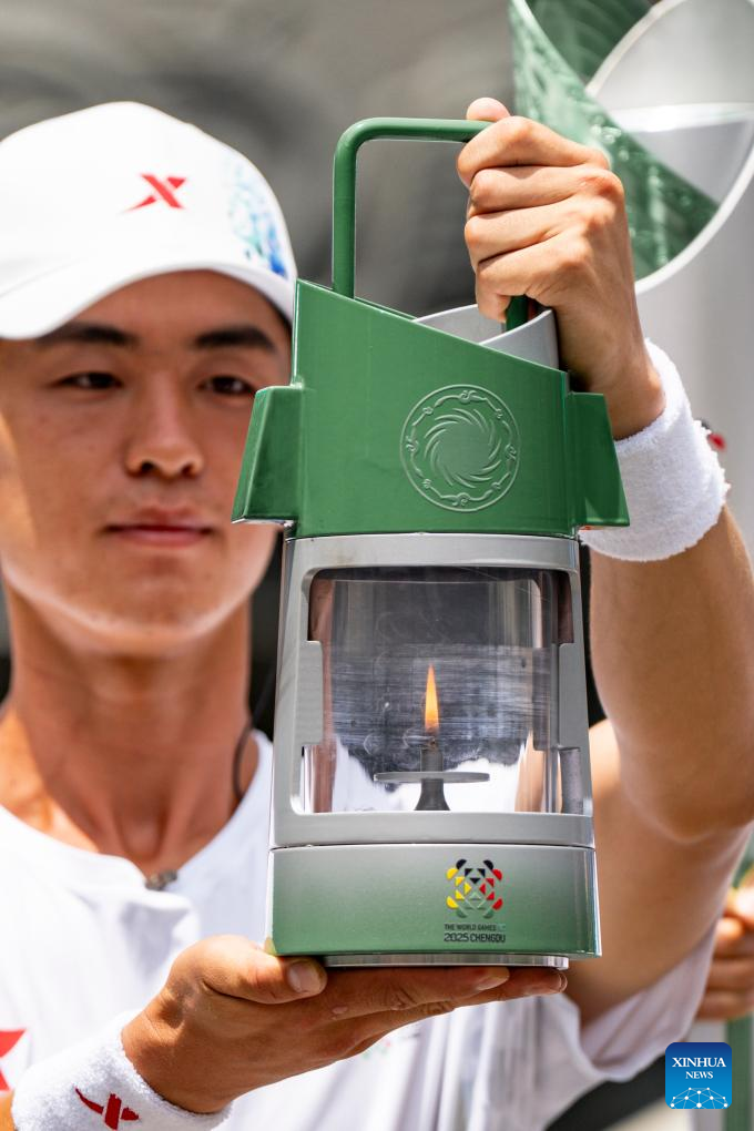 China Focus: Torch relay for World Games debuts in China, tracing cultural landmarks
