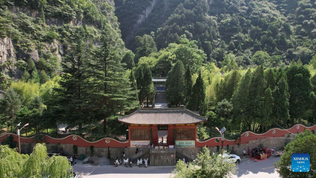 View of memorial site of ancient Chinese poet Du Fu in China's Gansu
