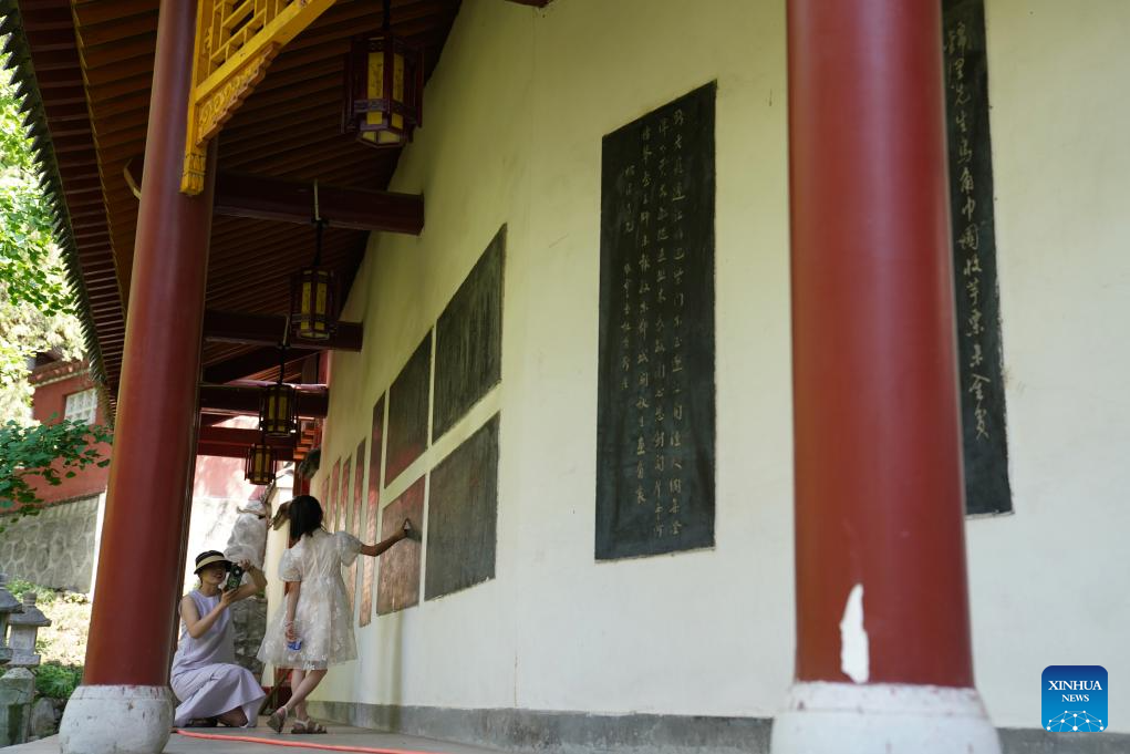 View of memorial site of ancient Chinese poet Du Fu in China's Gansu