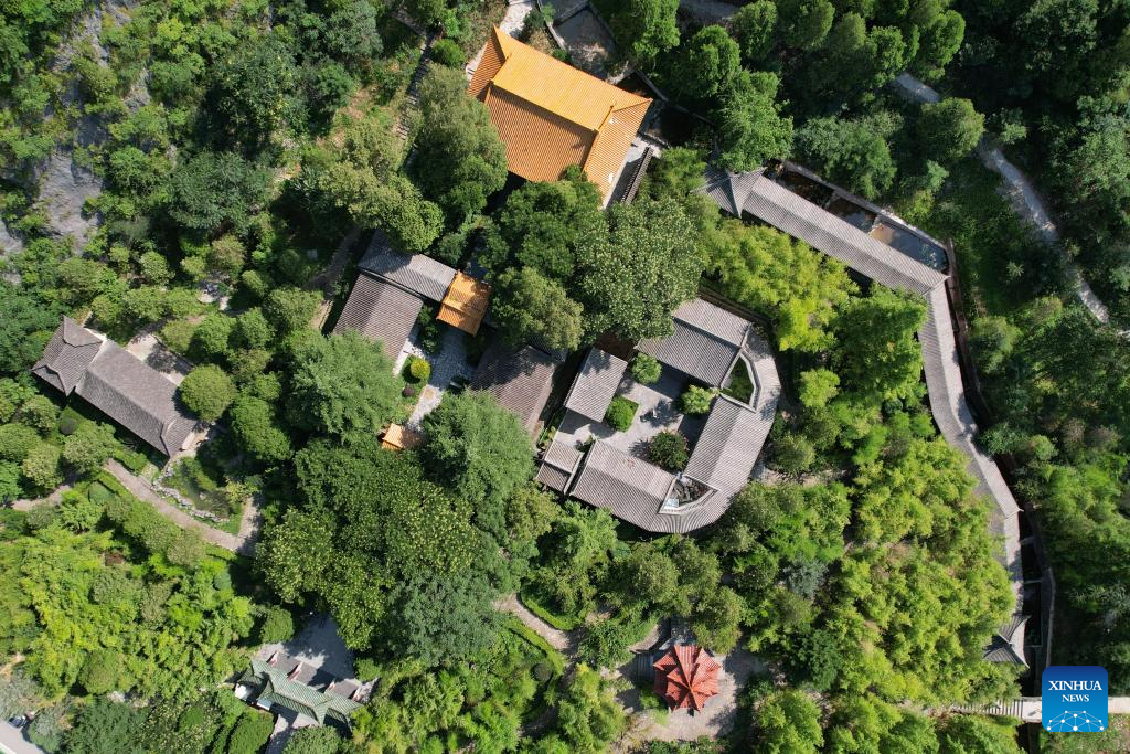 View of memorial site of ancient Chinese poet Du Fu in China's Gansu