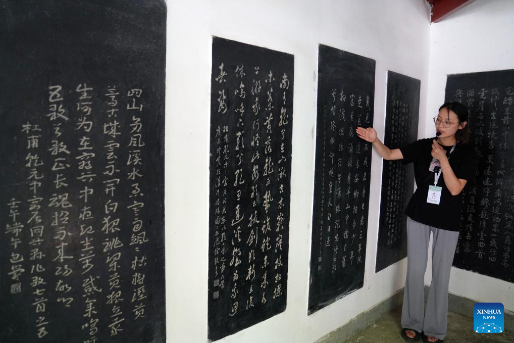 View of memorial site of ancient Chinese poet Du Fu in China's Gansu