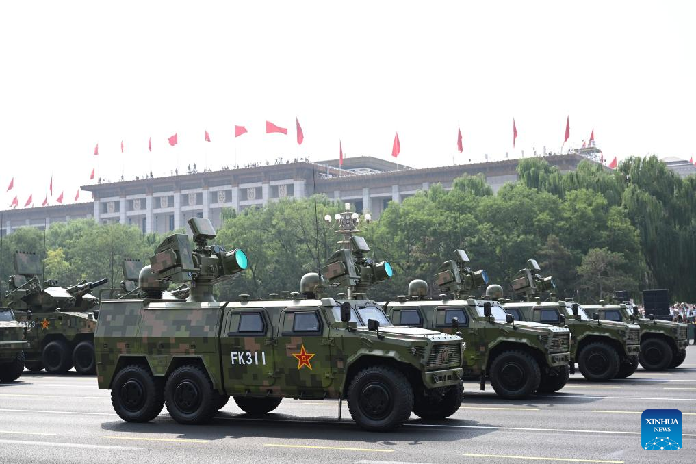 China's anti-UAV systems appear in V-Day parade