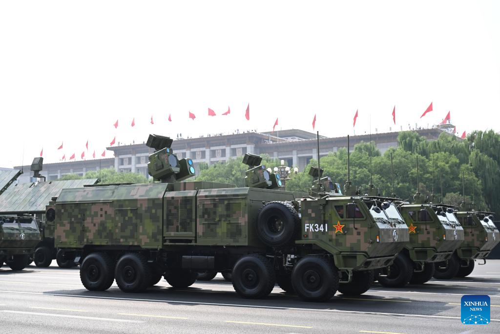 China's anti-UAV systems appear in V-Day parade