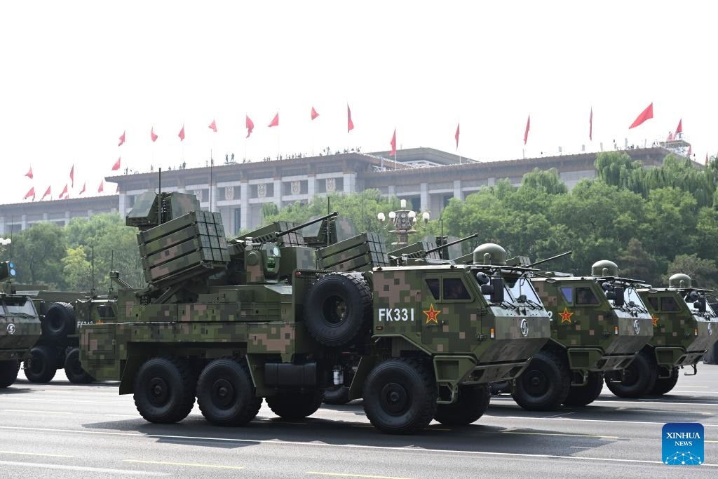 China's anti-UAV systems appear in V-Day parade