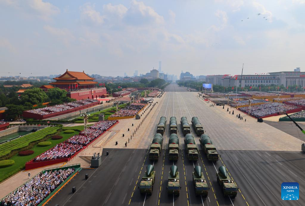China unveils nuclear triad for first time in parade