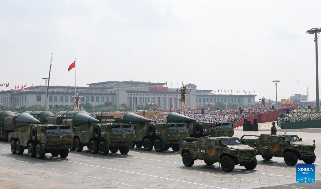 China unveils nuclear triad for first time in parade