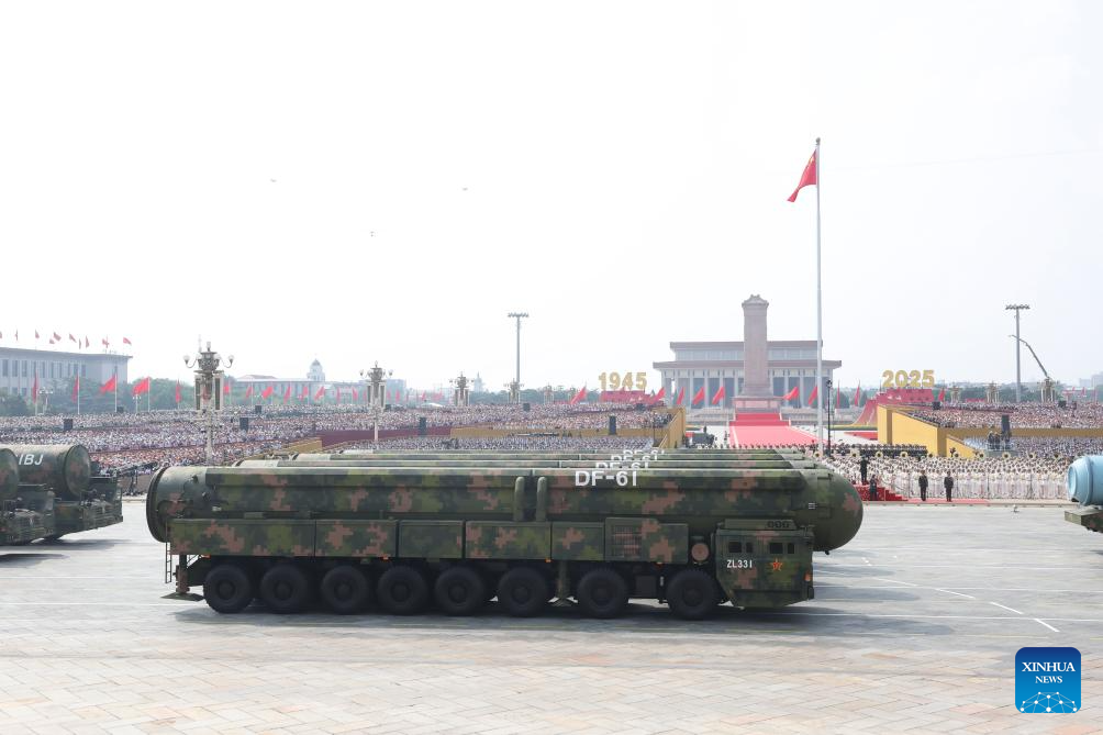 China unveils nuclear triad for first time in parade