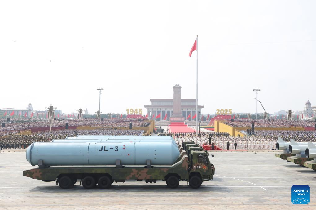 China unveils nuclear triad for first time in parade