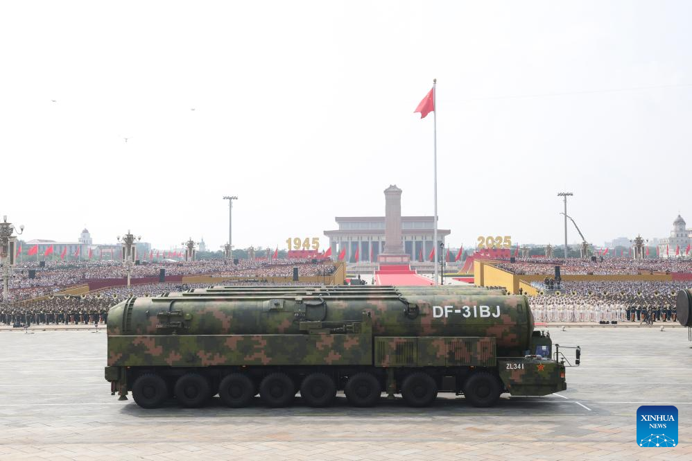China unveils nuclear triad for first time in parade