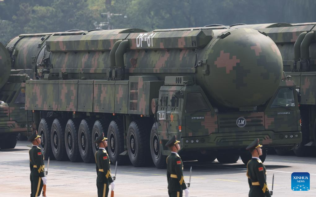 China unveils nuclear triad for first time in parade