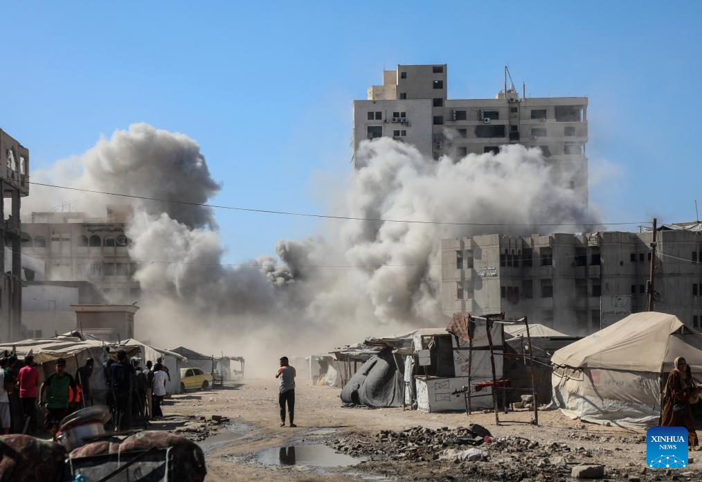 Israel intensifies strikes on Gaza City, demolishes office building