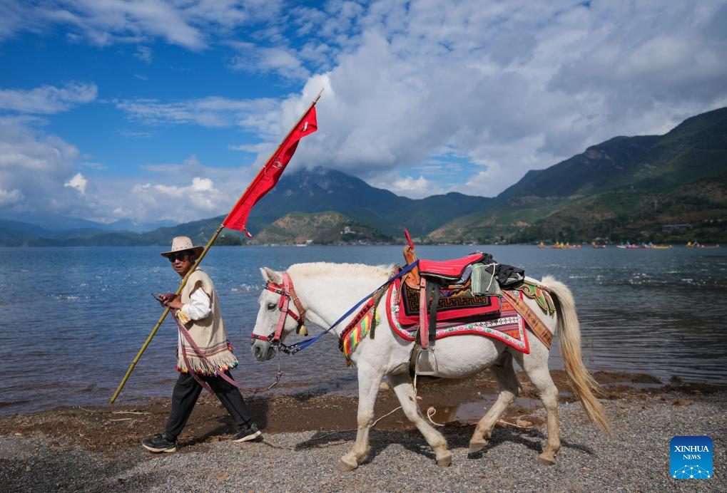 First mountain and lake circling festival of Lugu Lake kicks off in China's Sichuan