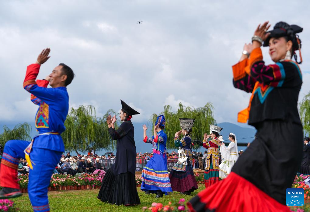 First mountain and lake circling festival of Lugu Lake kicks off in China's Sichuan