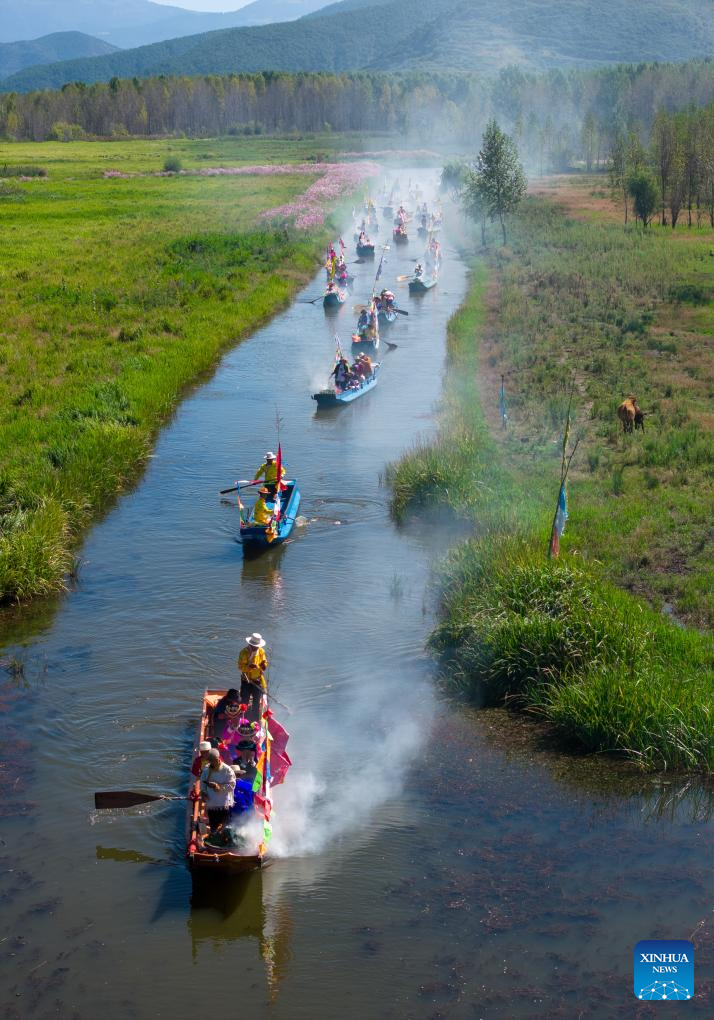First mountain and lake circling festival of Lugu Lake kicks off in China's Sichuan