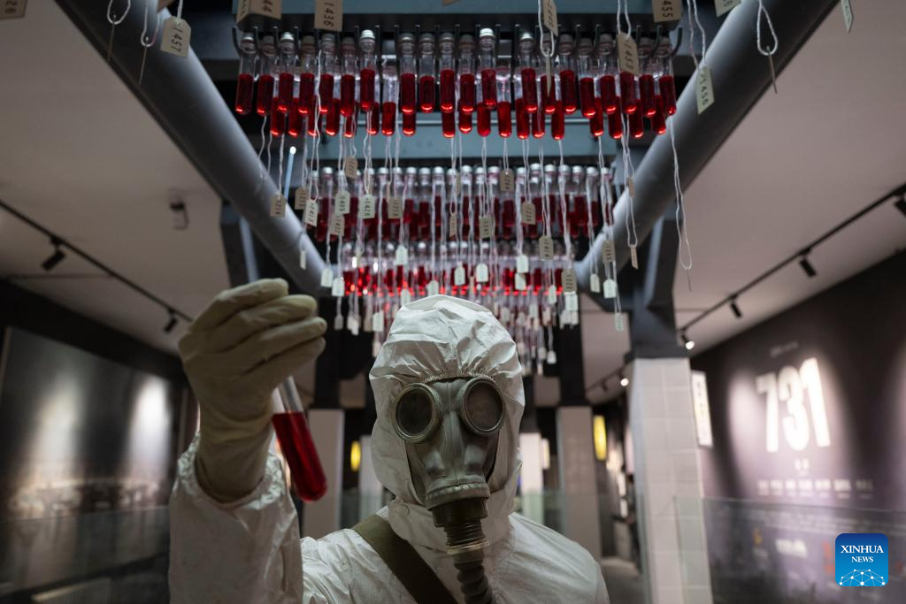 Special exhibition on shooting process of film about Unit 731 opens in China's Harbin