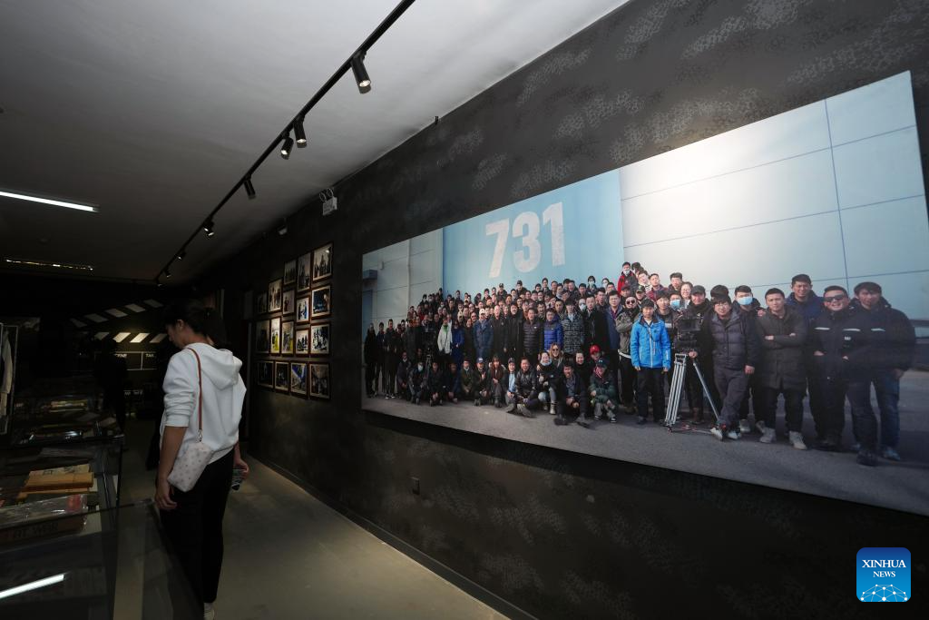 Special exhibition on shooting process of film about Unit 731 opens in China's Harbin