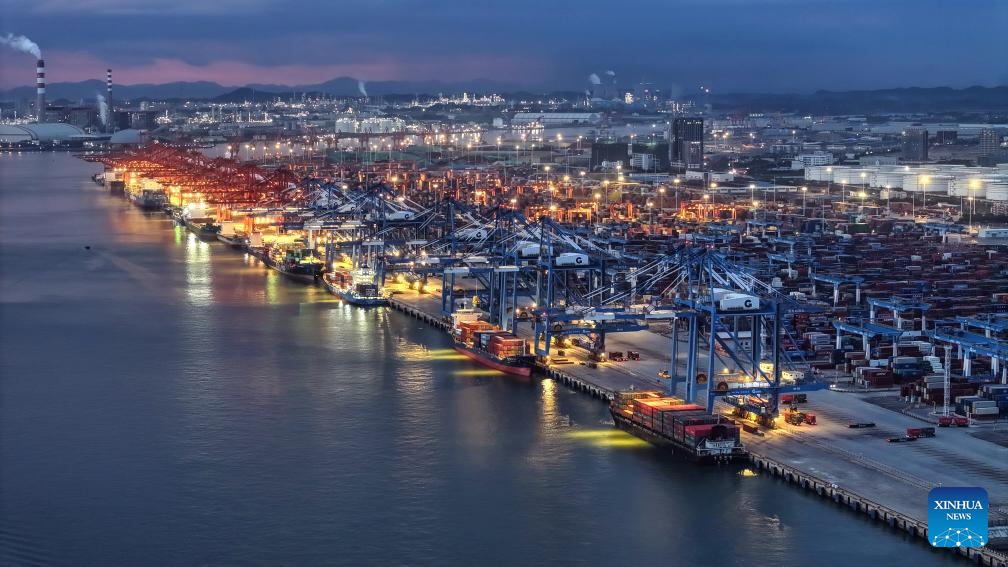 View of Qinzhou Port in China's Guangxi