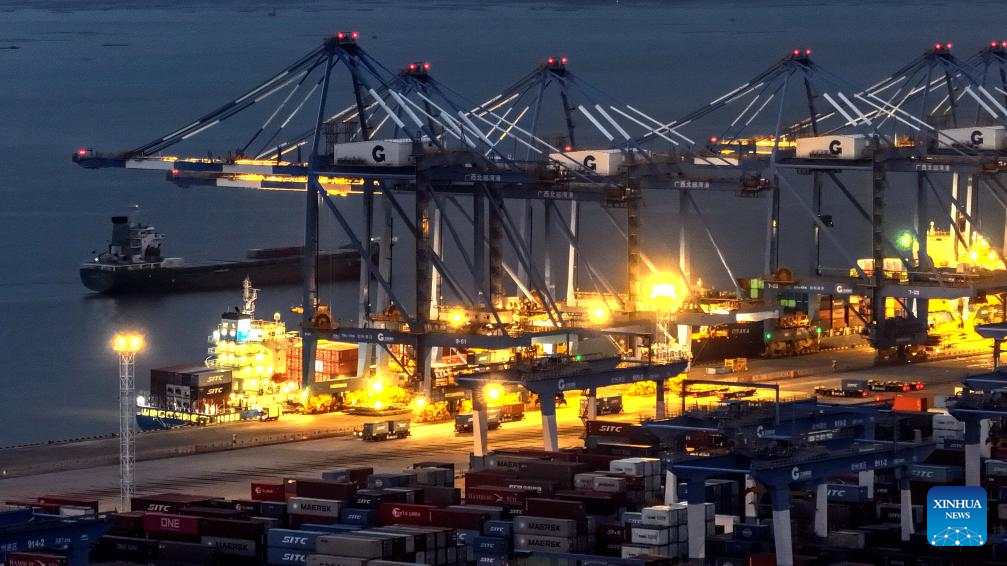 View of Qinzhou Port in China's Guangxi