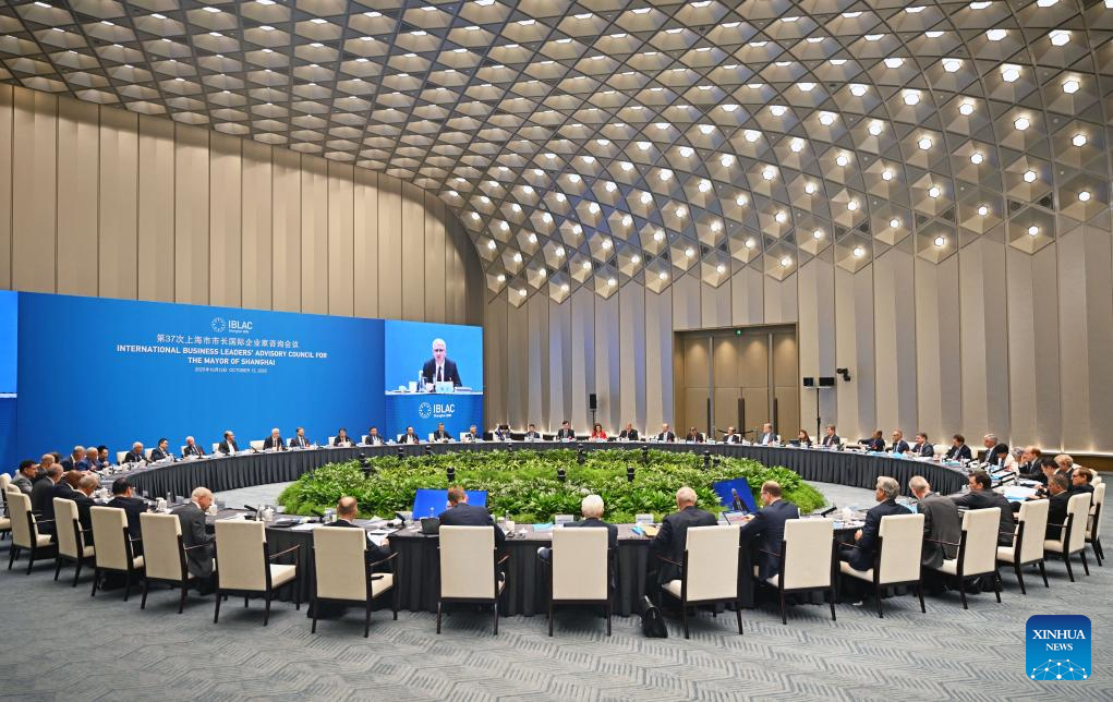 37th Int'l Business Leaders' Advisory Council for Mayor of Shanghai held in E China