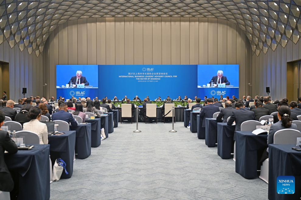 37th Int'l Business Leaders' Advisory Council for Mayor of Shanghai held in E China