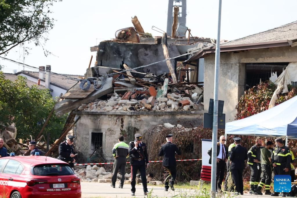 Northern Italy explosion leaves 3 officers dead, 15 injured