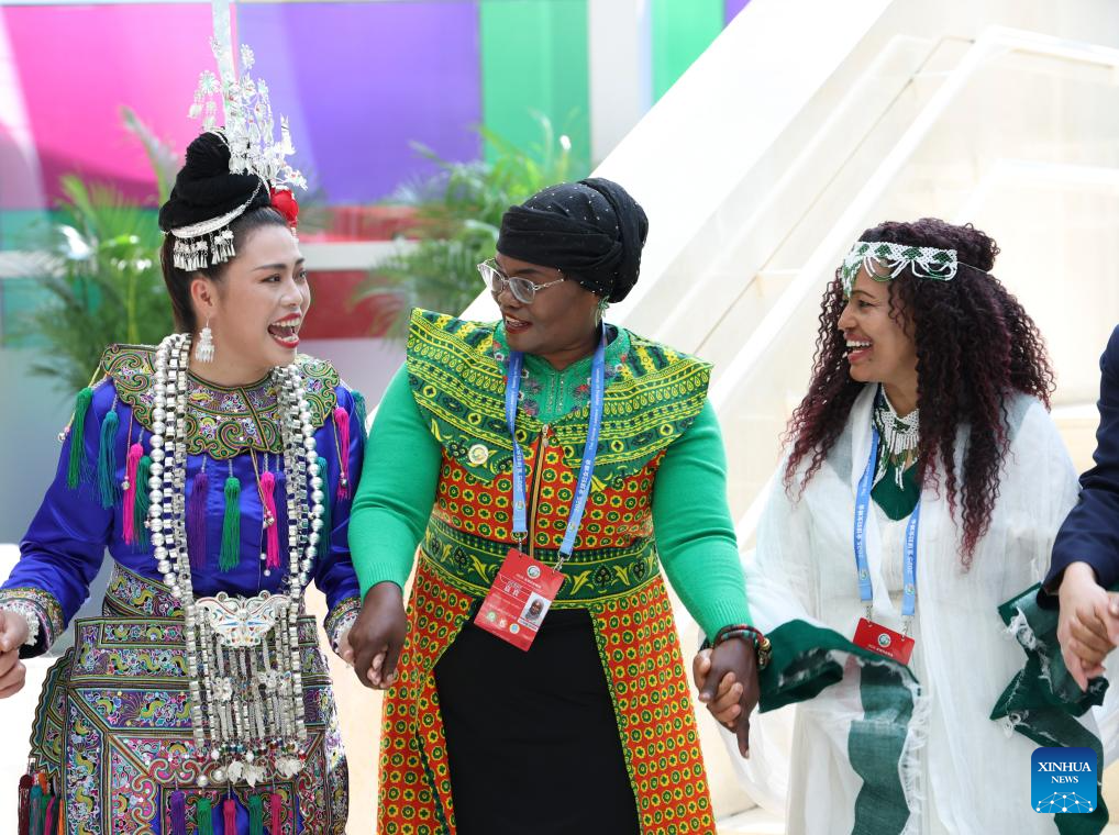 In pics: exhibition showcasing China's progress in digital and intelligent empowerment for women and girls in Beijing